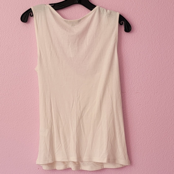 Banana Republic Factory  Wrap V-Neck white tank  top/ S. - Picture 2 of 8